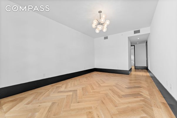 Empty room, Interior, Pendant Lights, Recessed Lighting, Wood Texture Flooring