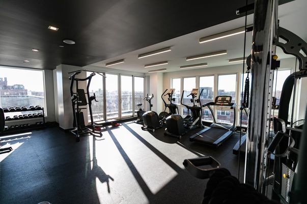 Fitness Equipment, Gym, Interior, Recessed Lighting