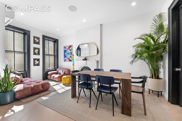Dining room, Interior, Recessed Lighting, Washer, Wood Texture Flooring