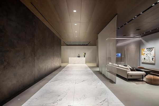 Interior, Marble, Recessed Lighting