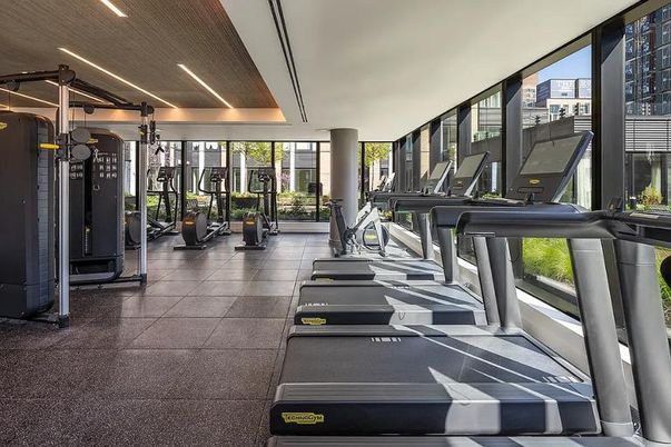 Fitness Equipment, Gym, Interior, Recessed Lighting