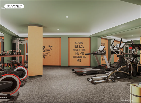 Fitness Equipment, Gym, Interior, Recessed Lighting