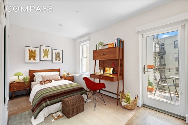 Bedroom, Home Office, Interior, Wood Texture Flooring