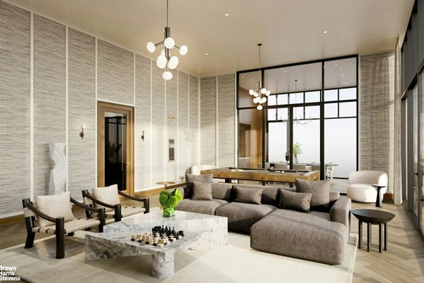Dining room, Interior, Living room, Pendant Lights, Recessed Lighting, Wood Texture Flooring