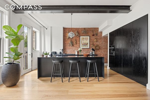 Interior, Stone Walls, Wood Texture Flooring