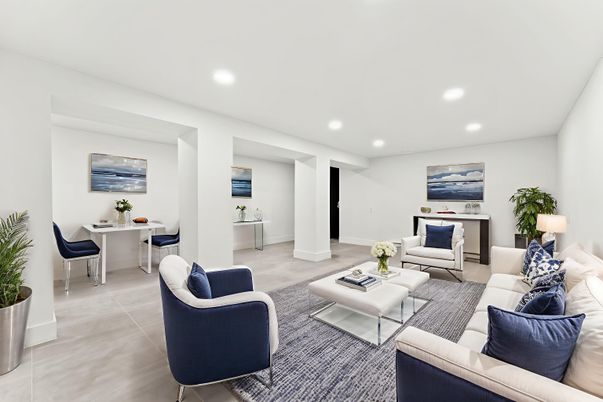 Dining room, Interior, Living room, Recessed Lighting