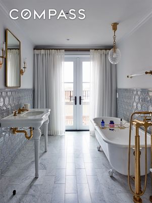 Bathroom, Free Standing Baths, Interior, Marble