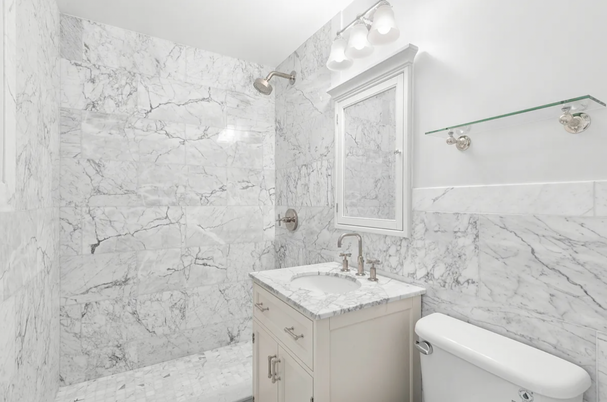 Bathroom, Interior, Marble Walls