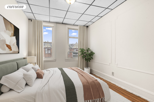 Bedroom, Interior, Wood Texture Flooring
