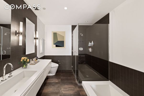 Bathroom, Dual Sink Vanities, Free Standing Baths, Glass Shower, Interior, Recessed Lighting