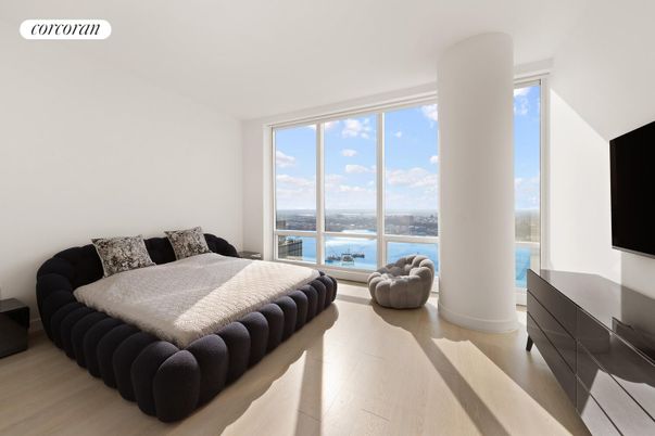 Bedroom, Interior, Water, Wood Texture Flooring