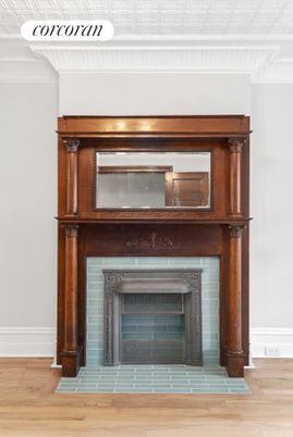 Fireplace, Interior, Wood Texture Flooring