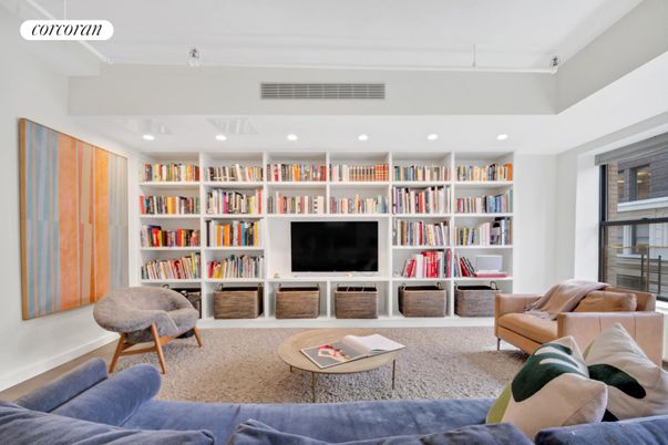 Interior, Living room, Recessed Lighting