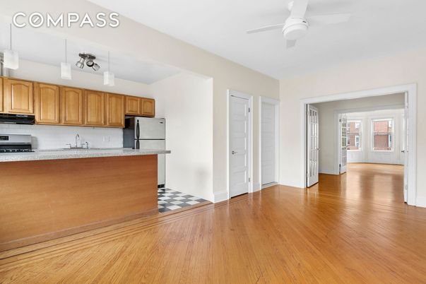 Interior, Kitchen, Wood Texture Flooring