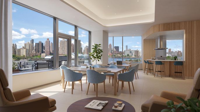 Dining room, Interior, Recessed Lighting