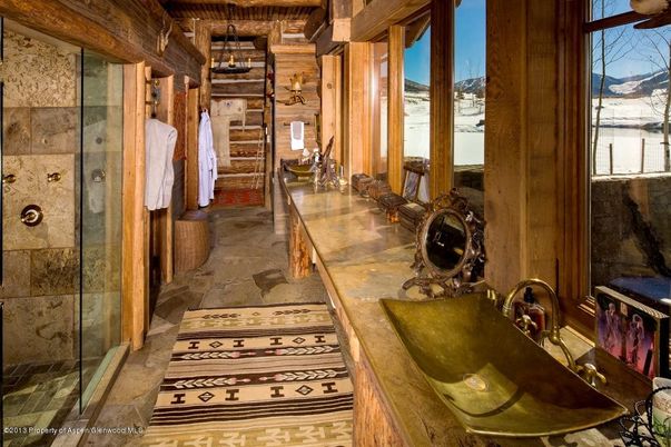 Bathroom, Interior, Wooden Walls