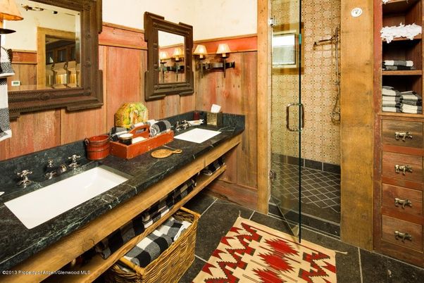 Bathroom, Dual Sink Vanities, Glass Shower, Interior