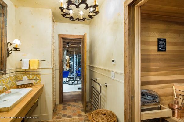 Bathroom, Interior, Wooden Walls