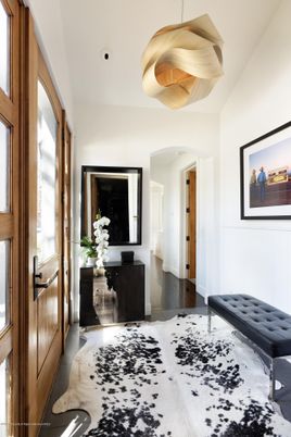 Interior, Pendant Lights, Wood Texture Flooring