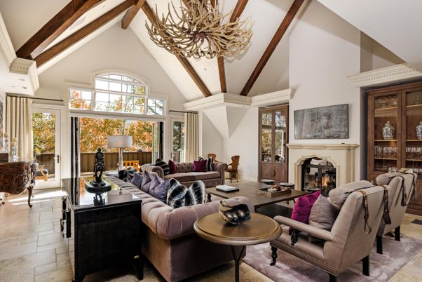 Fireplace, Interior, Living room, Wooden Beams