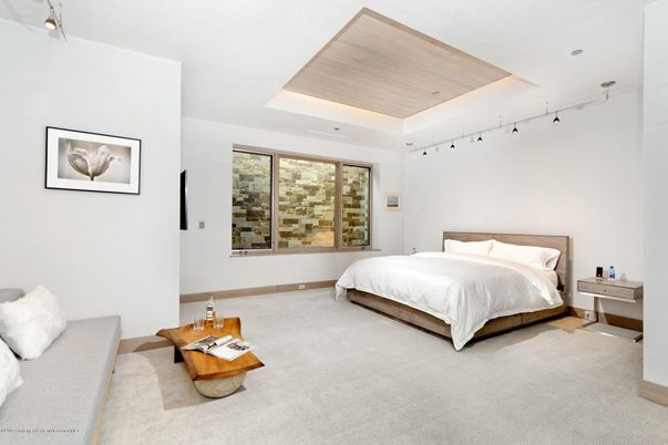 Bedroom, Interior, Recessed Lighting, Wooden Ceilings