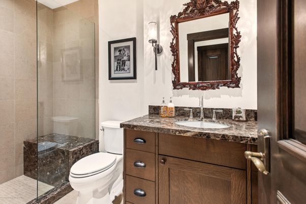 Bathroom, Glass Shower, Interior