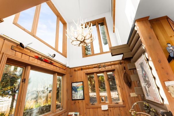 Chandelier, Interior, Wooden Walls