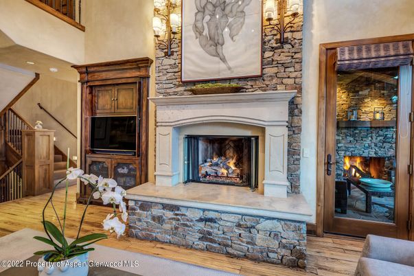 Fireplace, Interior, Wood Texture Flooring