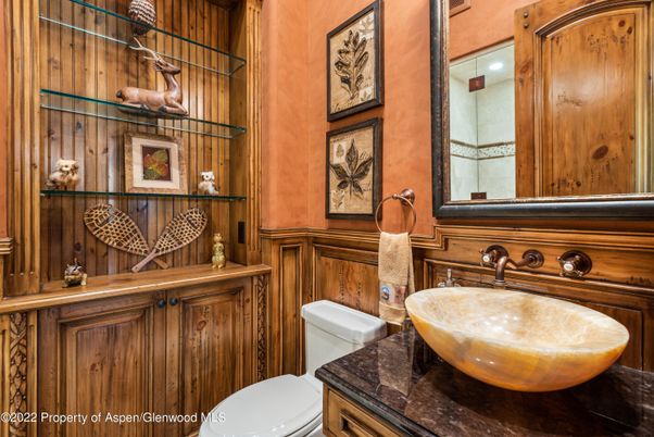 Bathroom, Interior, Wooden Walls