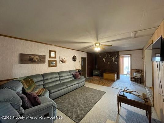 Interior, Living room, Stone Walls, Wood Texture Flooring