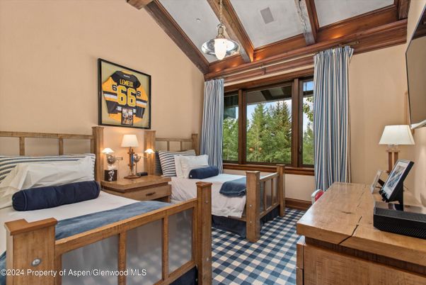 Bedroom, Interior, Wooden Beams