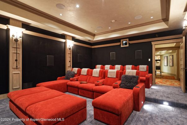 Home Theatre Room, Interior, Projection Screen, Recessed Lighting, Theatre Room