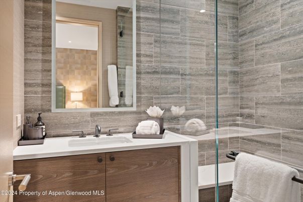 Bathroom, Glass Shower, Interior
