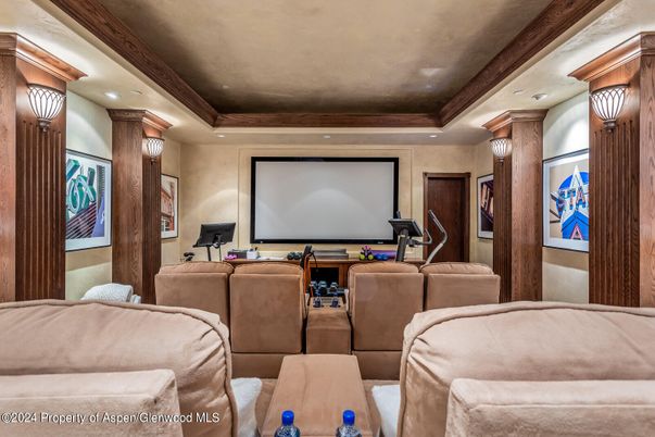 Home Theatre Room, Interior, Projection Screen, Recessed Lighting, Theatre Room