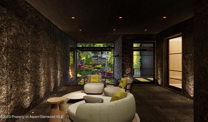 Interior, Living room, Recessed Lighting