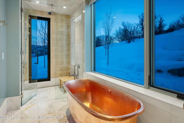 Bathroom, Glass Shower, Interior, Marble, Recessed Lighting