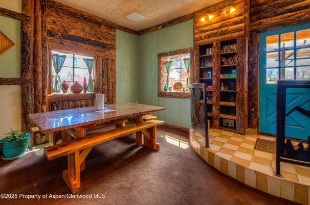 Dining room, Interior, Wooden Walls