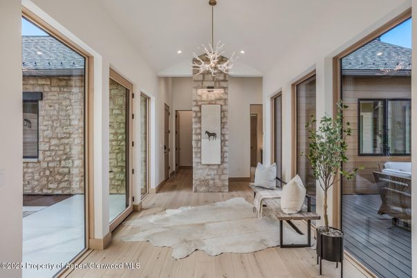 Interior, Pendant Lights, Recessed Lighting, Wood Texture Flooring