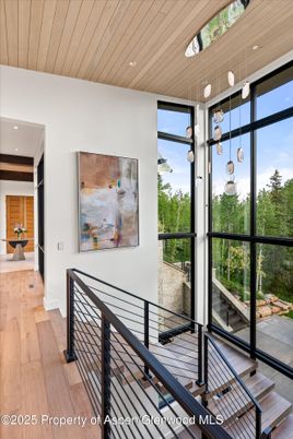 Interior, Pendant Lights, Recessed Lighting, Wooden Ceilings, Wood Texture Flooring