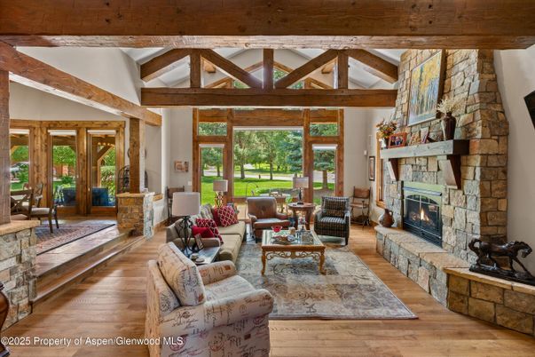 Fireplace, Interior, Living room, Stone Walls, Wooden Beams, Wooden Ceilings, Wood Texture Flooring