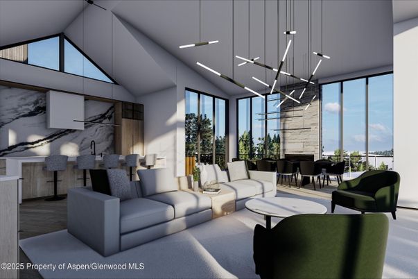 Dining room, Interior, Living room, Pendant Lights, Recessed Lighting