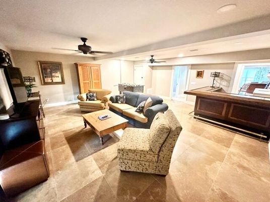 Interior, Living room, Recessed Lighting