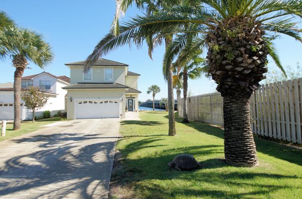 Attached, Backyard, Exterior, Facade, Mediterranean