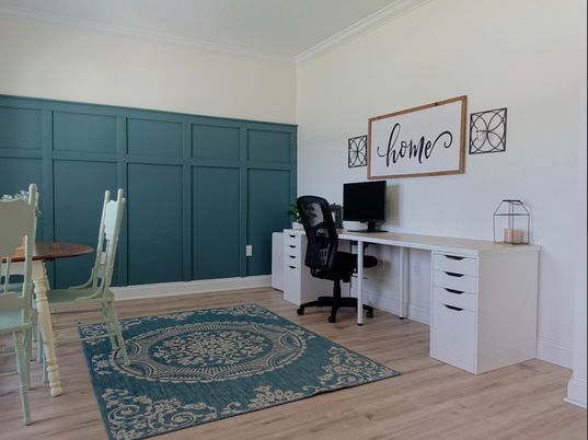 Home Office, Interior, Wood Texture Flooring
