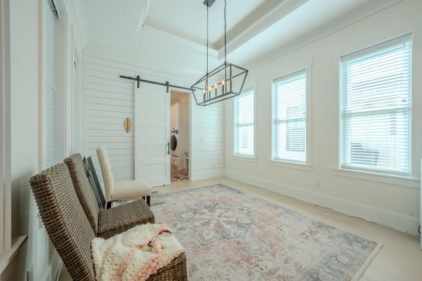 Interior, Pendant Lights, Wood Texture Flooring