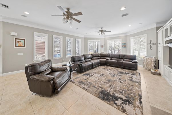 Interior, Living room, Recessed Lighting
