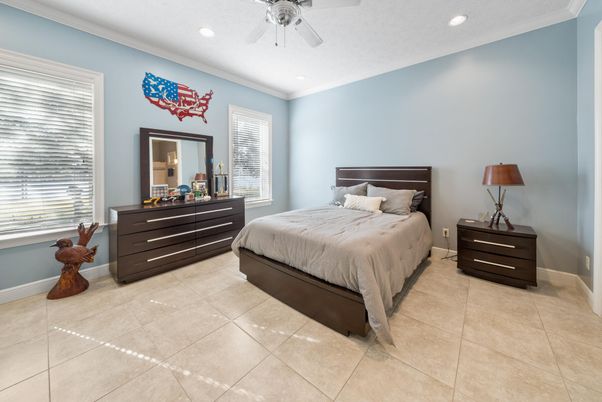 Bedroom, Interior, Recessed Lighting