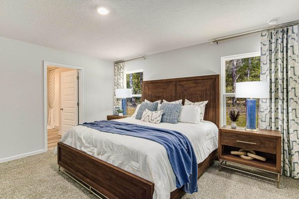 Bedroom, Interior, Recessed Lighting