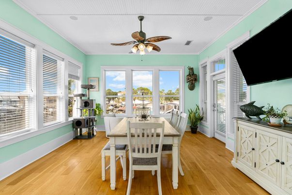 Dining room, Interior, Wood Texture Flooring