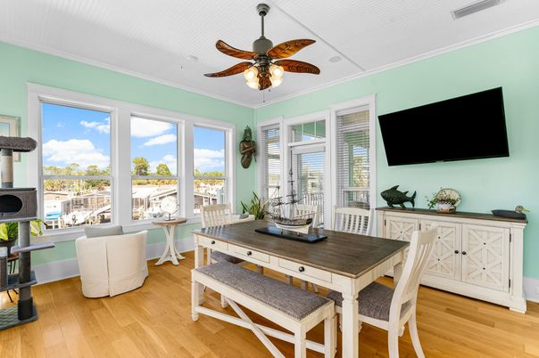 Dining room, Interior, Wood Texture Flooring